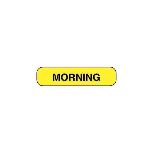 ADVISORY LABEL - 1-9/16 X 3/8 - MORNING - AP39901