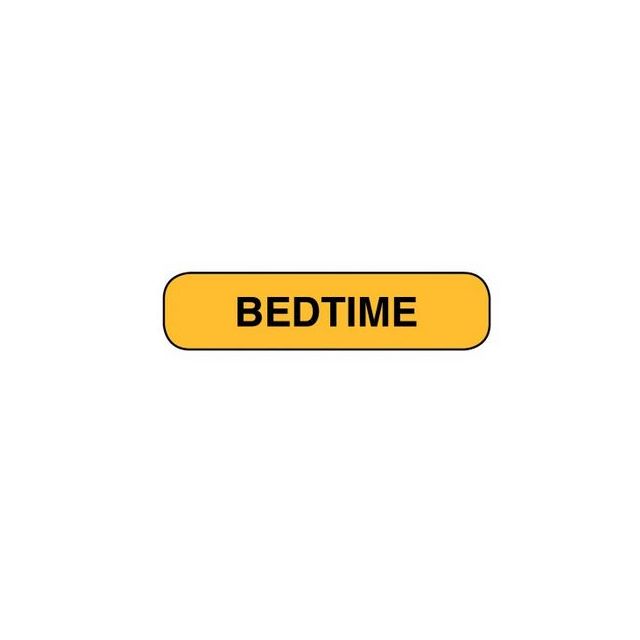 ADVISORY LABEL - 1-9/16 x 3/8 - BEDTIME - AP39904