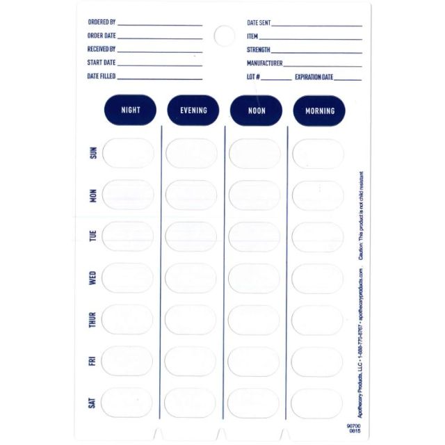 UNIT DOSE COLD SEAL 28-DOSE CARD - AP90700