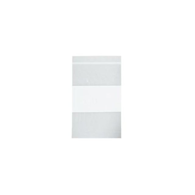 RECLOSABLE ZIP BAG - WHITE BLOCK - 4 X 6, 2 MIL - 1000/CASE - B14