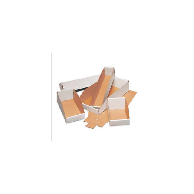 WHITE OPEN TOP BIN BOXES - BINBOX418