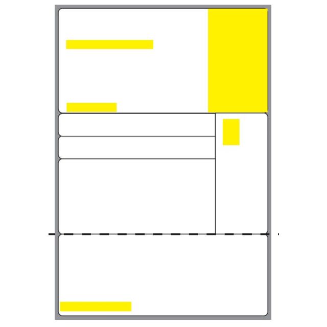 BLANK STYLE P DIRECT THERMAL LABEL - 250 LABELS/ROLL