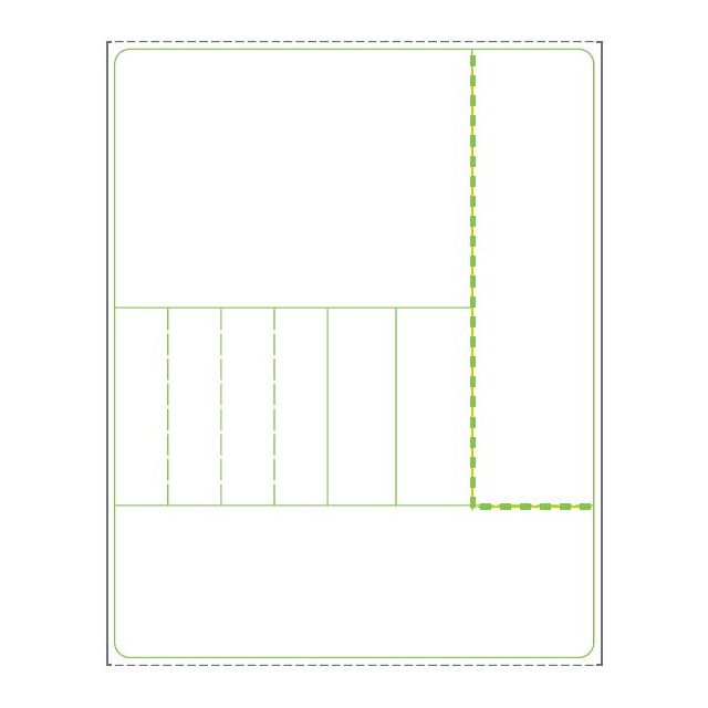 BLANK STYLE D DIRECT THERMAL LABEL - 500 LABELS/ROLL, 12 ROLLS/CASE - BLANK STYLE D-ADL-J