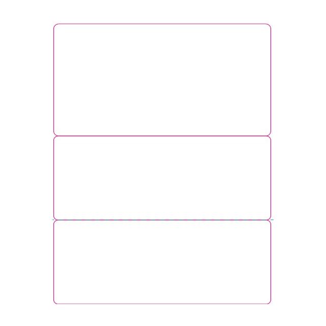 BLANK - STYLE S - DIRECT THERMAL LABEL - 500 LABELS/ROLL - BLANK STYLE S-ADL