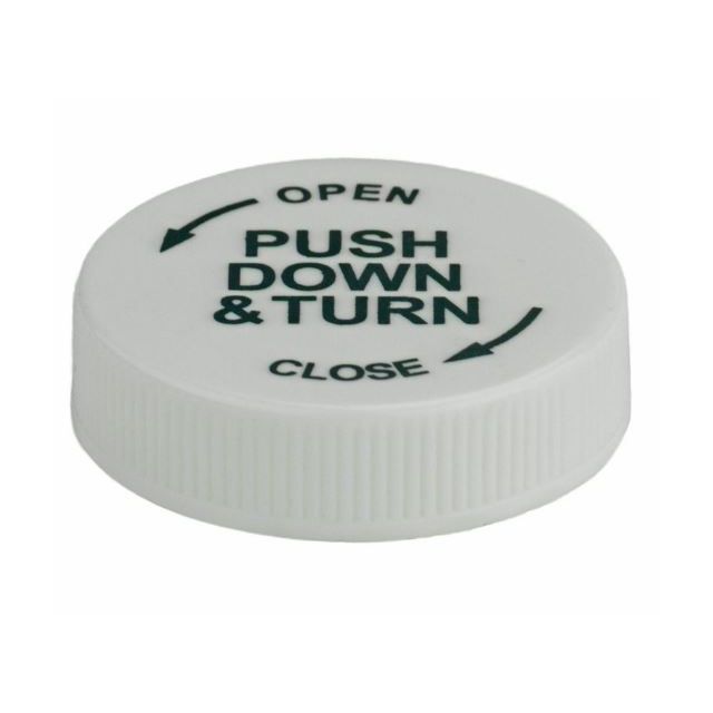 8 DRAM SECURE ADVANTAGE CHILD RESISTANT CAPS - VSASCR8