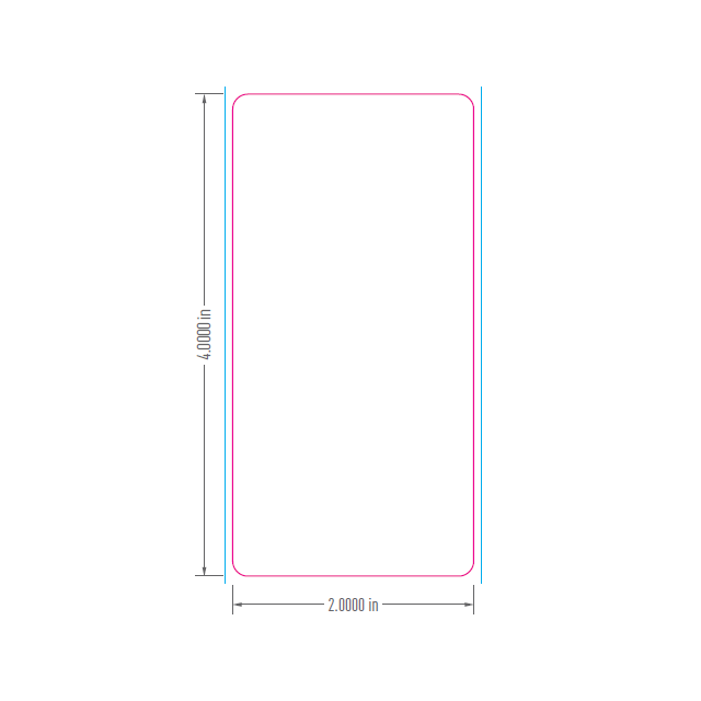 BLANK DIRECT THERMAL LABEL - 2 X 4