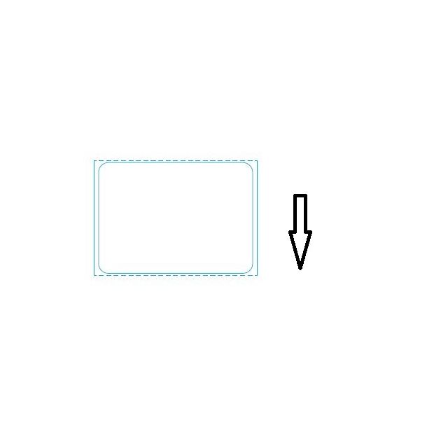 BLANK DIRECT THERMAL LABEL NO SLITS - 2 X 14375 - 1000 LABELS/ROLL - DTNDDRU-NS