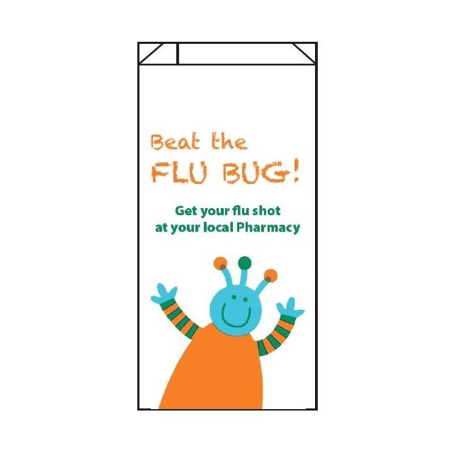 BEAT THE FLU BUG - 6 X 3-5/8 X 11- 6LB - RX BAG - 25