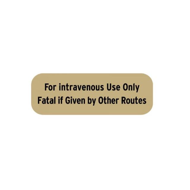 FP453 LABEL FOR INTRAVENOUS USE ONLY 1-1/2X1/2