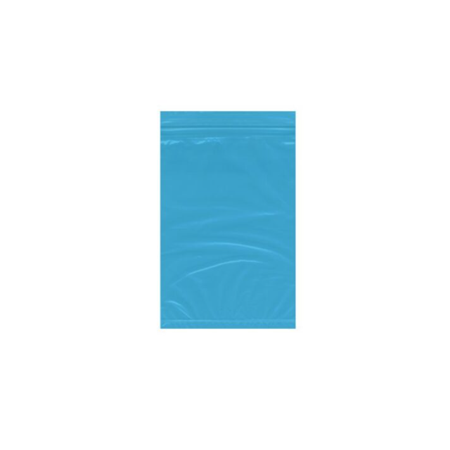 RECLOSABLE ZIP BAG - BLUE TINT - 6 X 9, 2 MIL - 1000/CASE
