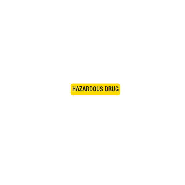 AUXILIARY LABEL 1-9/16 X 3/8- HAZARDOUS DRUG