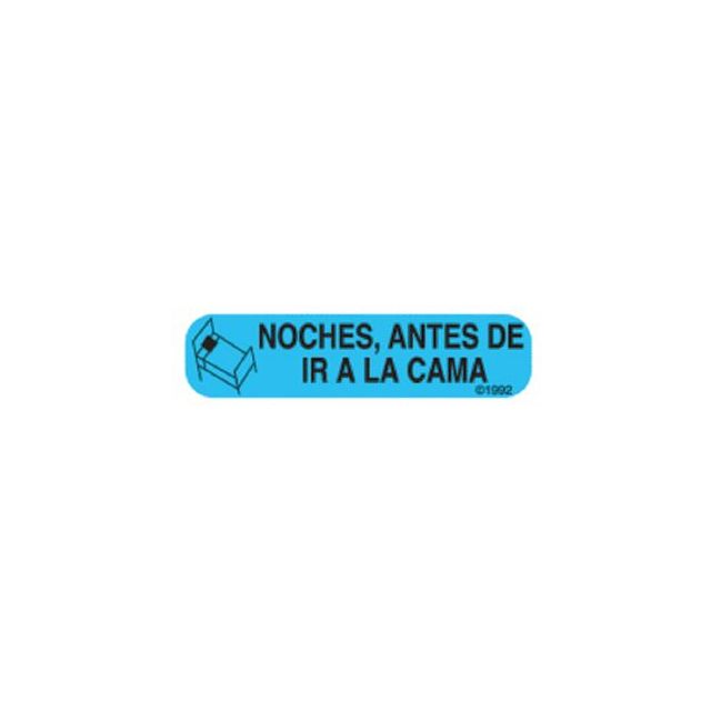 SPANISH VERSION WARNING LABEL - 1-9/16 X 3/8 - HG348