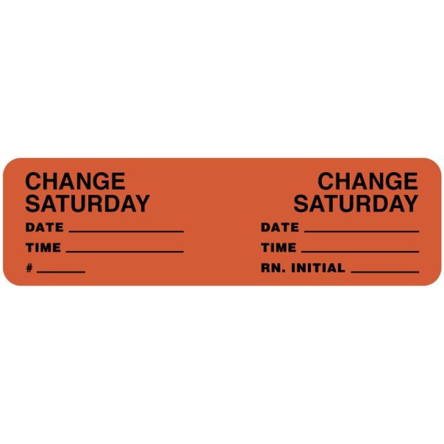 CM307 LABEL CHANGE SATURDAY - 3 X 7/8 - JCM307