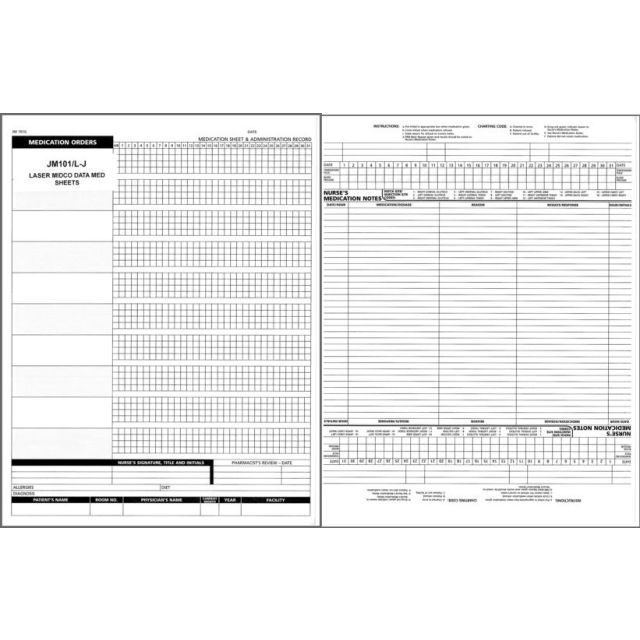 LASER MIDCO DATA MEDSHEET - 2000/CASE - JM101/L-J