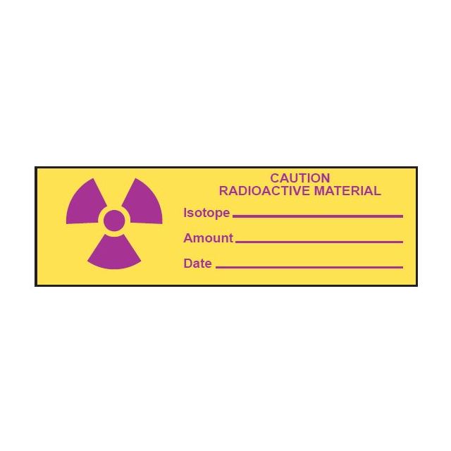 TAPE - CAUTION RADIOACTIVE MATERIAL - 1 X 500 - LRA3