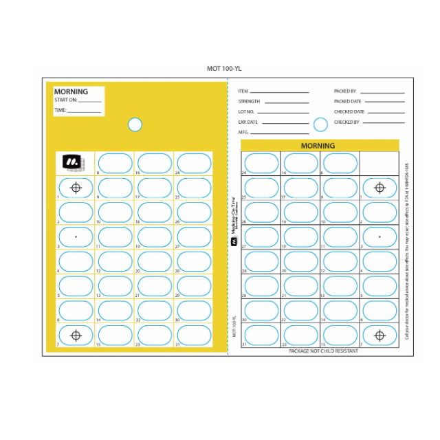 31 DAY HEAT SEAL MORNING CARD
