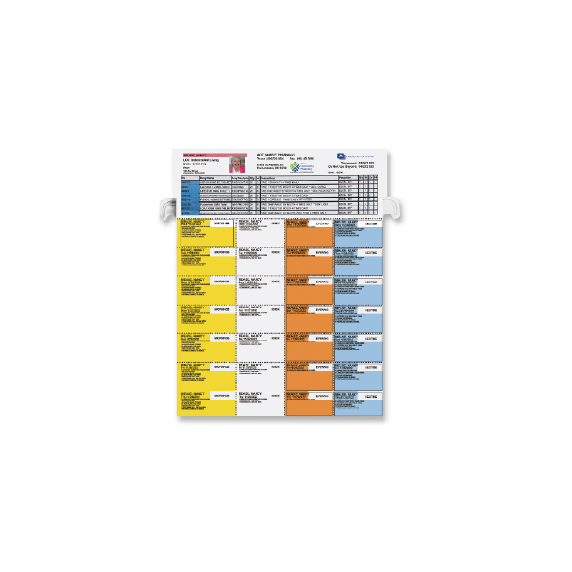 MOT ADVANTAGE 7-DAY HANDPACK LABELS