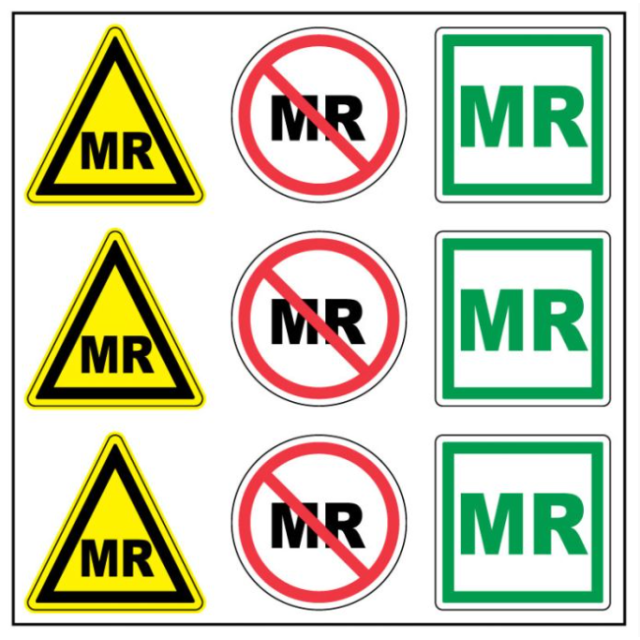 MRI SAFETY LABEL 1-1/2 x 1-1/2