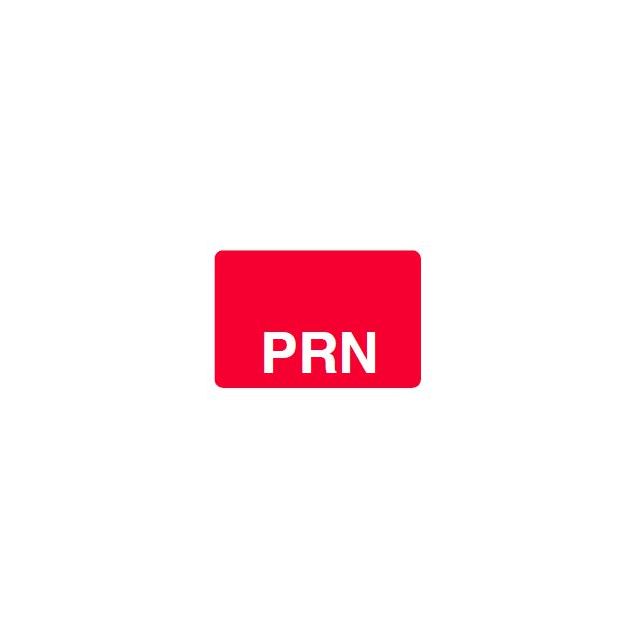 PRN REVERSE PRINT WHITE ON RED - 125 X 1 - 1000/BOX - MT1.25PRN-RED1C