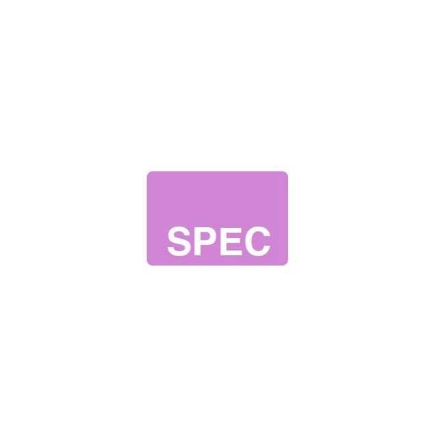 SPEC REVERSE PRINT WHITE ON VIOLET - 125 X 1- 1000/BOX - MT1.25SPEC-VIO1C