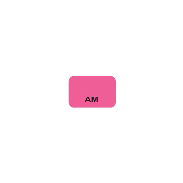 AM BLACK PRINT ON PINK - 15 X 1 - 1000/BOX - MTAM-PINK2C