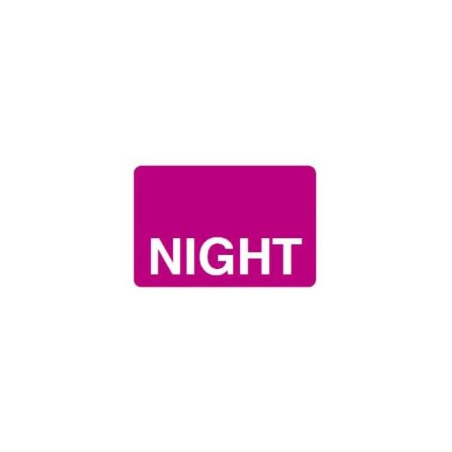 NIGHT REVERSE PRINT WHITE ON PURPLE - 15 X 1 - 1000/BOX - MTNIGHT-PURP1C