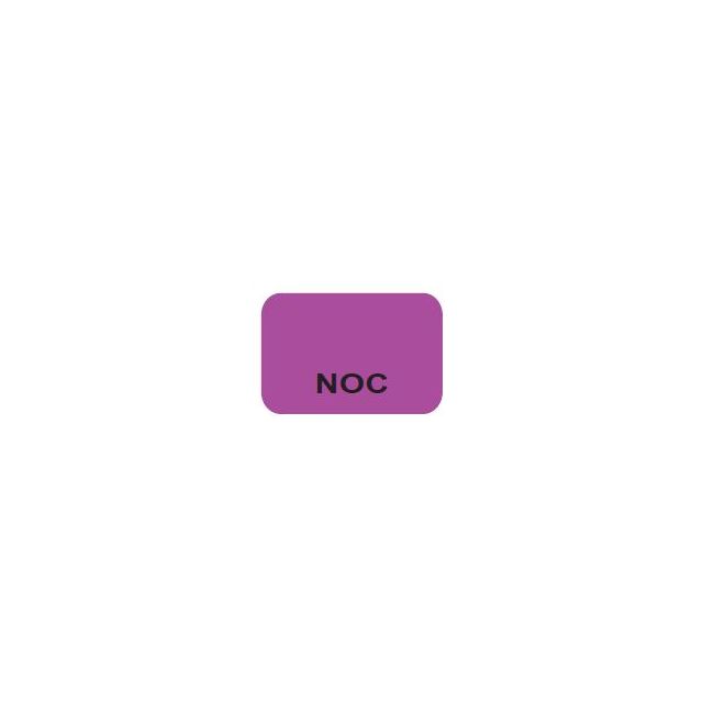 NOC BLACK PRINT ON PURPLE - 15 X 1 - 1000/BOX - MTNOC-PURP2C