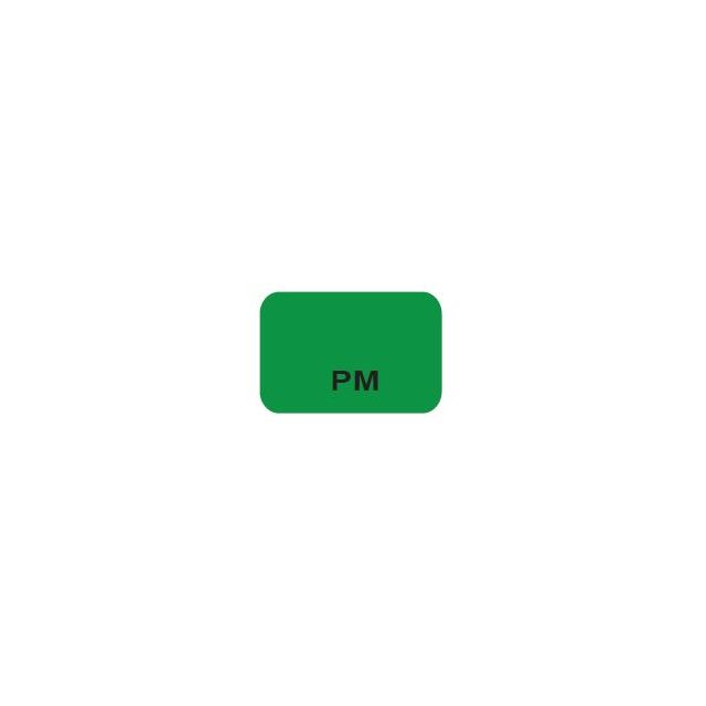 PM BLACK PRINT ON GREEN - 15 X 1 - 1000/BOX - MTPM-GREEN2C