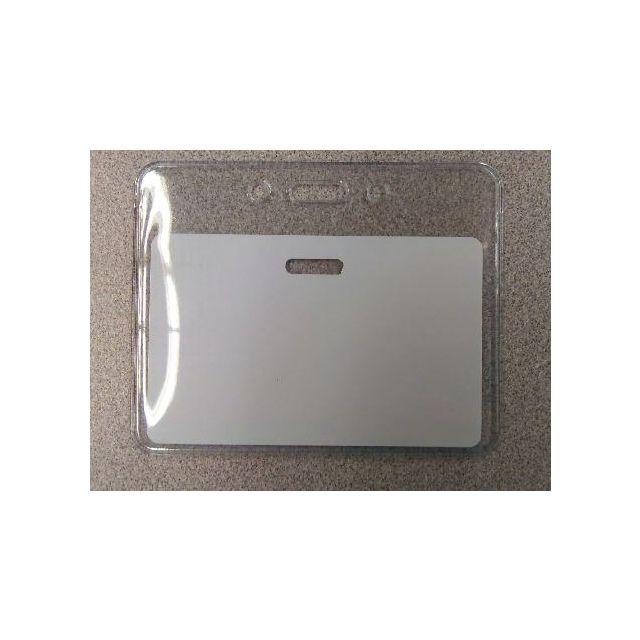 NAME BADGE PLASTIC HOLDER - HORIZONTAL - NB-PLASTICPOUCH