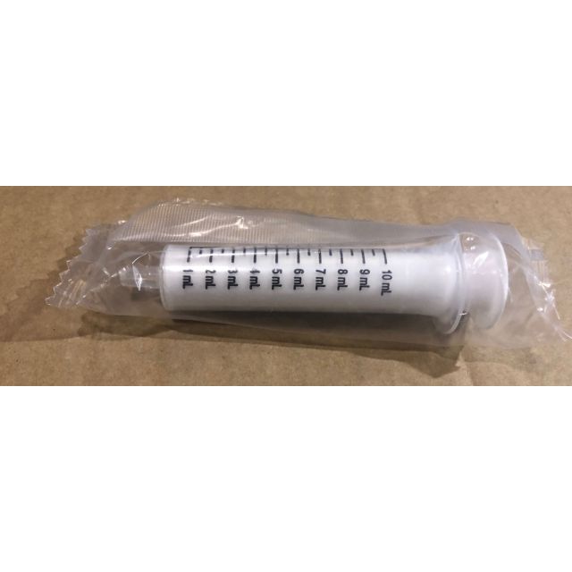 CLEAR ORAL DISPENSER WHITE PLUNGER 10 ML - 100/PACK - ORAL41-10ML