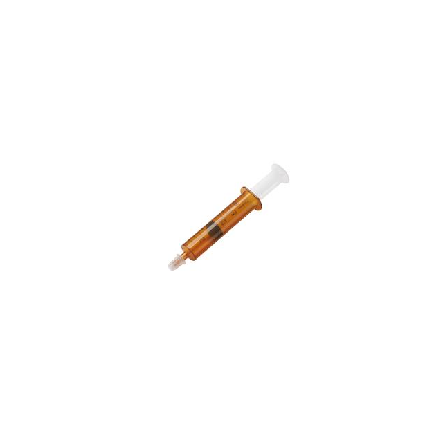 ORAL SYRINGE 10ML- AMBER W/BLACK MARKINGS
