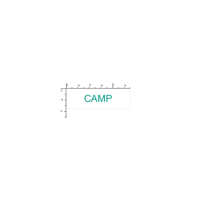 SELF-INKING STAMP, 9/16 x 1-1/2 CAMP
