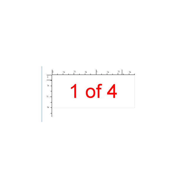 SELF-INKING STAMP 3/4 x 1-7/8, 1 OF 4 - P4912-1 OF 4