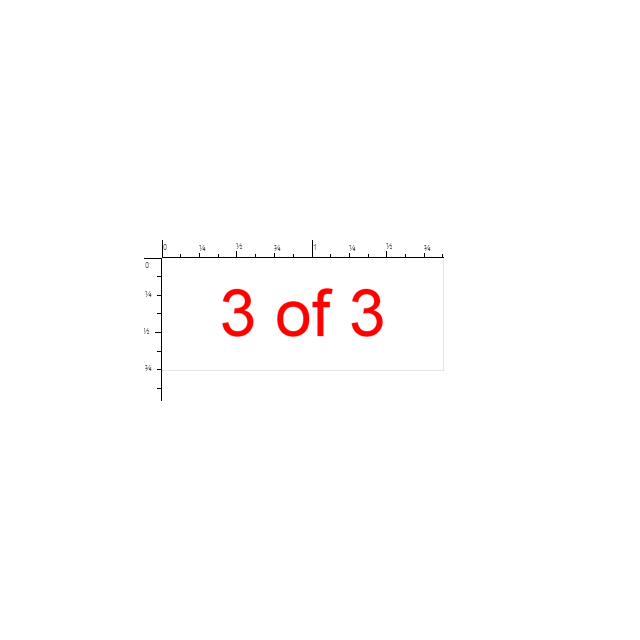 SELF-INKING STAMP 3/4 x 1-7/8, 3 OR 3 - P4912-3 OF 3