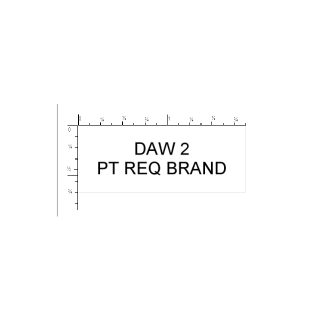 SELF-INKING STAMP, 3/4 x 1-7/8 - P4912DAW2PT