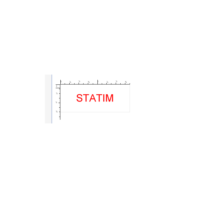 SELF-INKING STAMP, 3/4 x 1-7/8,  STATIM - P4912STATIM