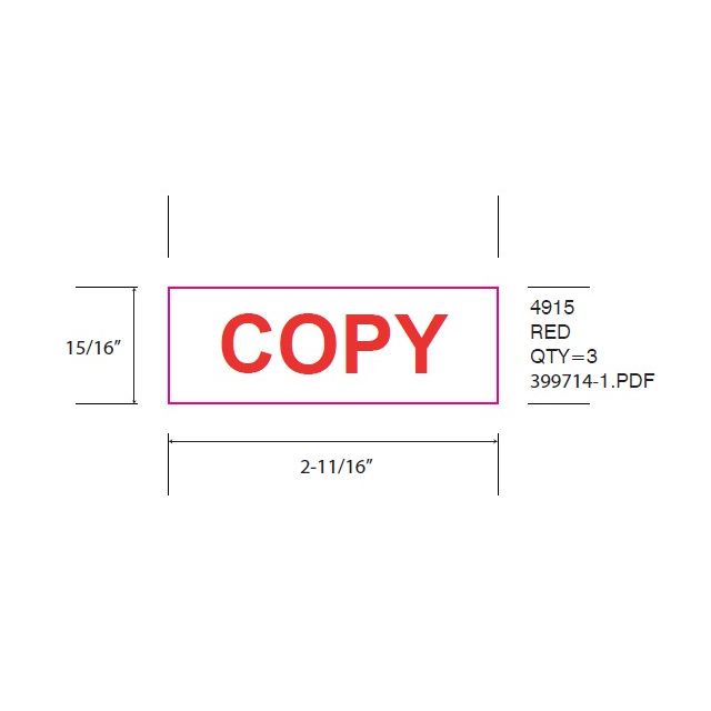 SELF-INKING STAMP, 1 x 2-3/4, COPY