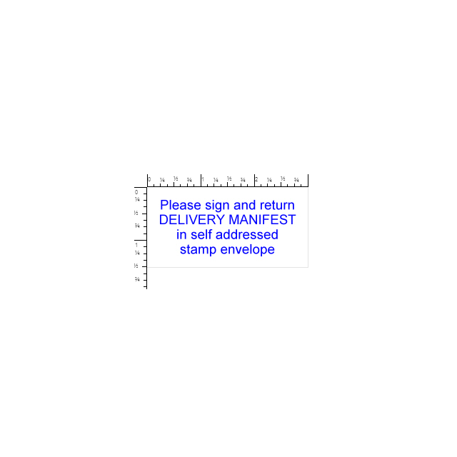 STAMP - SELF-INKING - 1-1/2 X 3 - PLEASE SIGN AND RETURN - P4926SIG-RET