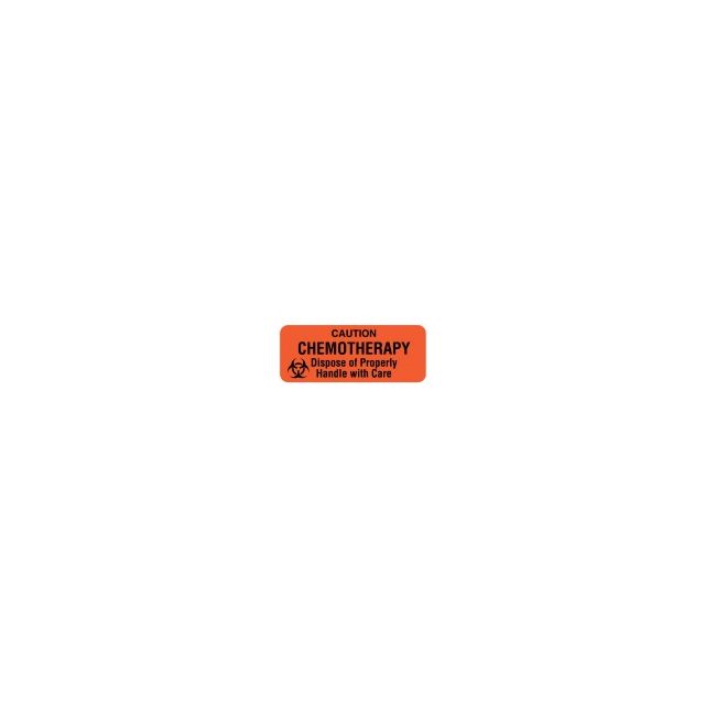 LABEL - 2-1/4 X 7/8 - CAUTION CHEMOTHERAPY - PH225
