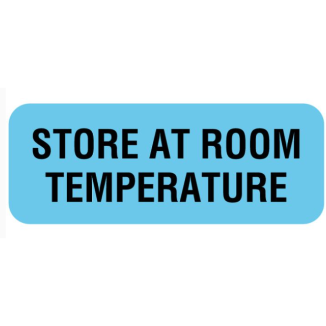 LABEL STORE AT ROOM TEMPERATURE
