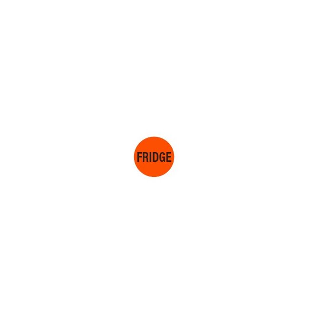 WARNING LABEL - 3/4 CIRCLE - FRIDGE