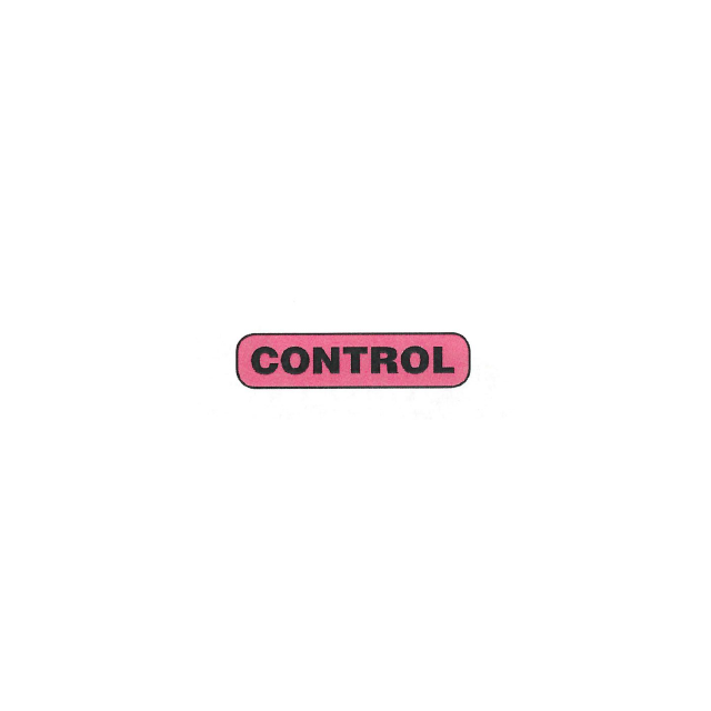 WARNING LABEL - 1-9/16 X 3/8- CONTROL - P-CONTROL
