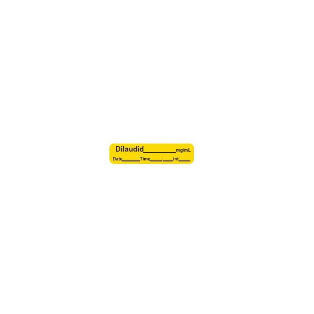 WARNING LABEL - 1-9/16” X 3/8” - DILAUDID____mg/mL