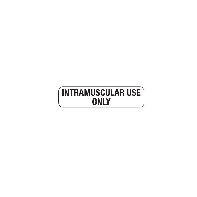 AUXILIARY LABEL  - 1-9/16” X 3/8” - INTRAMUSCULAR USE ONLY