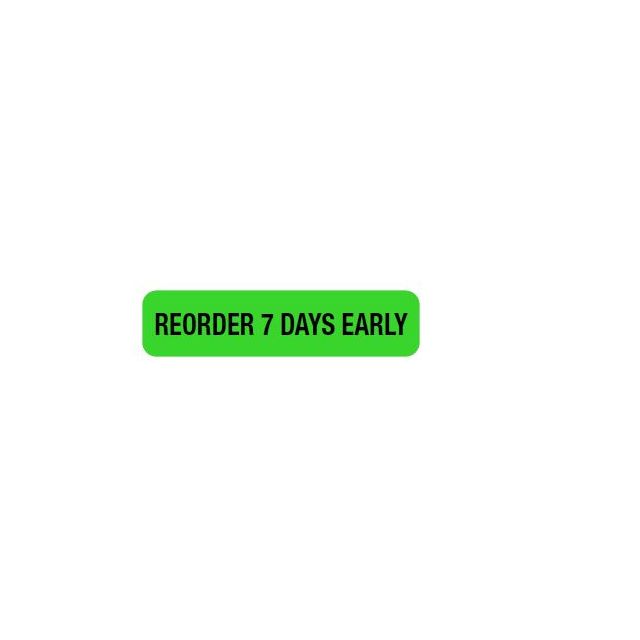 AUXILIARY LABEL - 1-9/16” X 3/8” - REORDER 7 DAYS EARLY