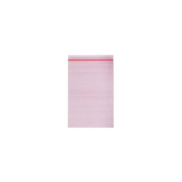 RECLOSABLE ZIP BAG - PINK TINT - 6 X 9, 4 MIL - 1000/CASE - Q111P