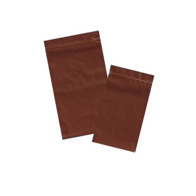 RECLOSABLE ZIP BAG - AMBER - 2-1/2 X 9, 2 MIL - Q200