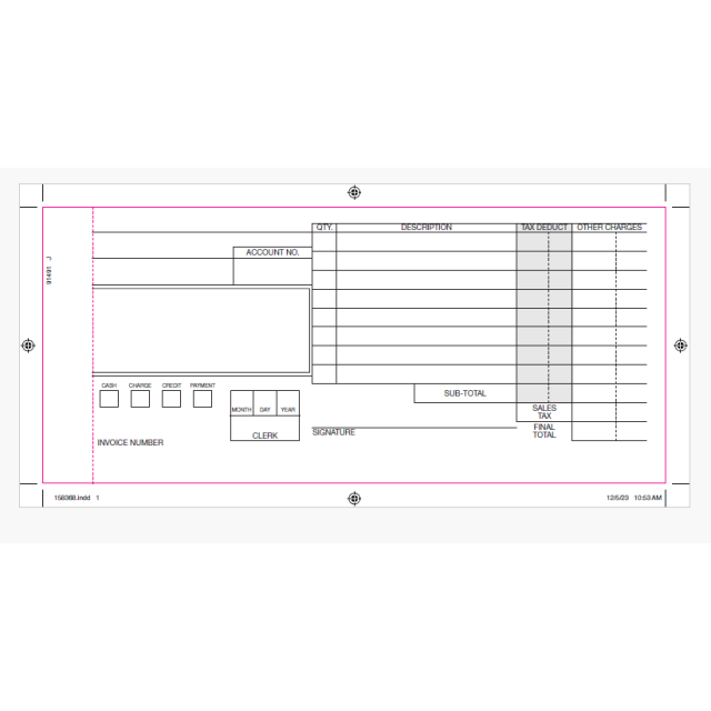 2PT STOCK CHARGE FORMS