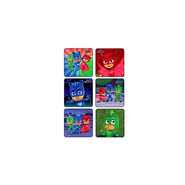 1662P PJ MASKS STICKERS - 72/PACK - STM1662