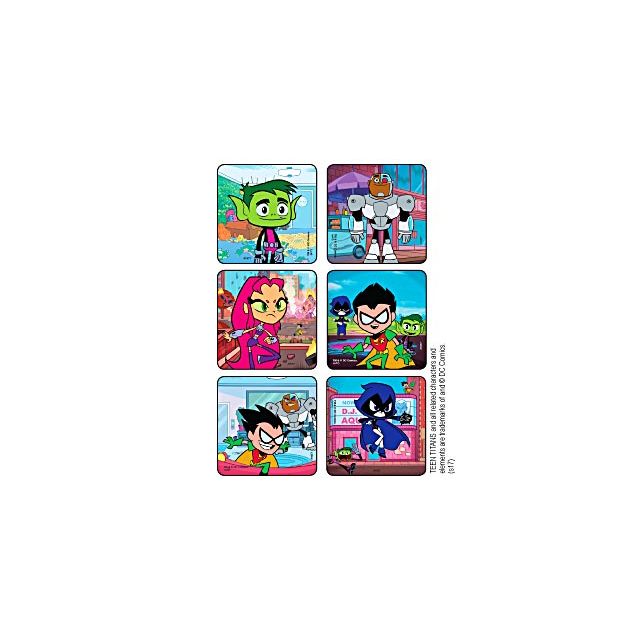 *1677P STICKER TEEN TITANS 72/PK - STM1677